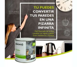 Pintura Pizarra HTM Azul Montó 500 ml. - Imagen 2